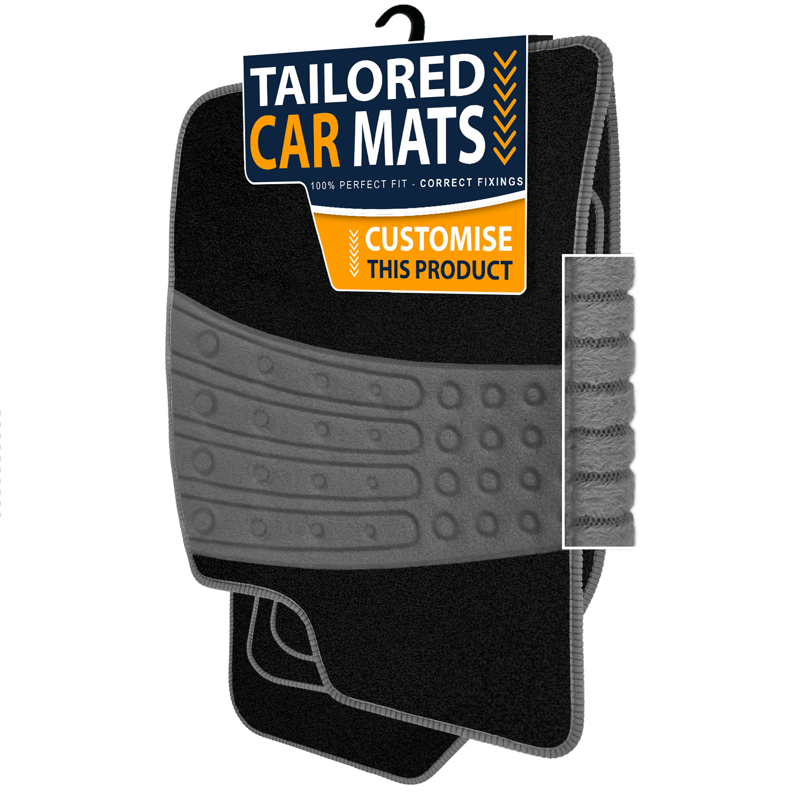 TO FIT KIA Picanto 1st gen 20042010 Black Tailored Car Mats [IFW] £26.