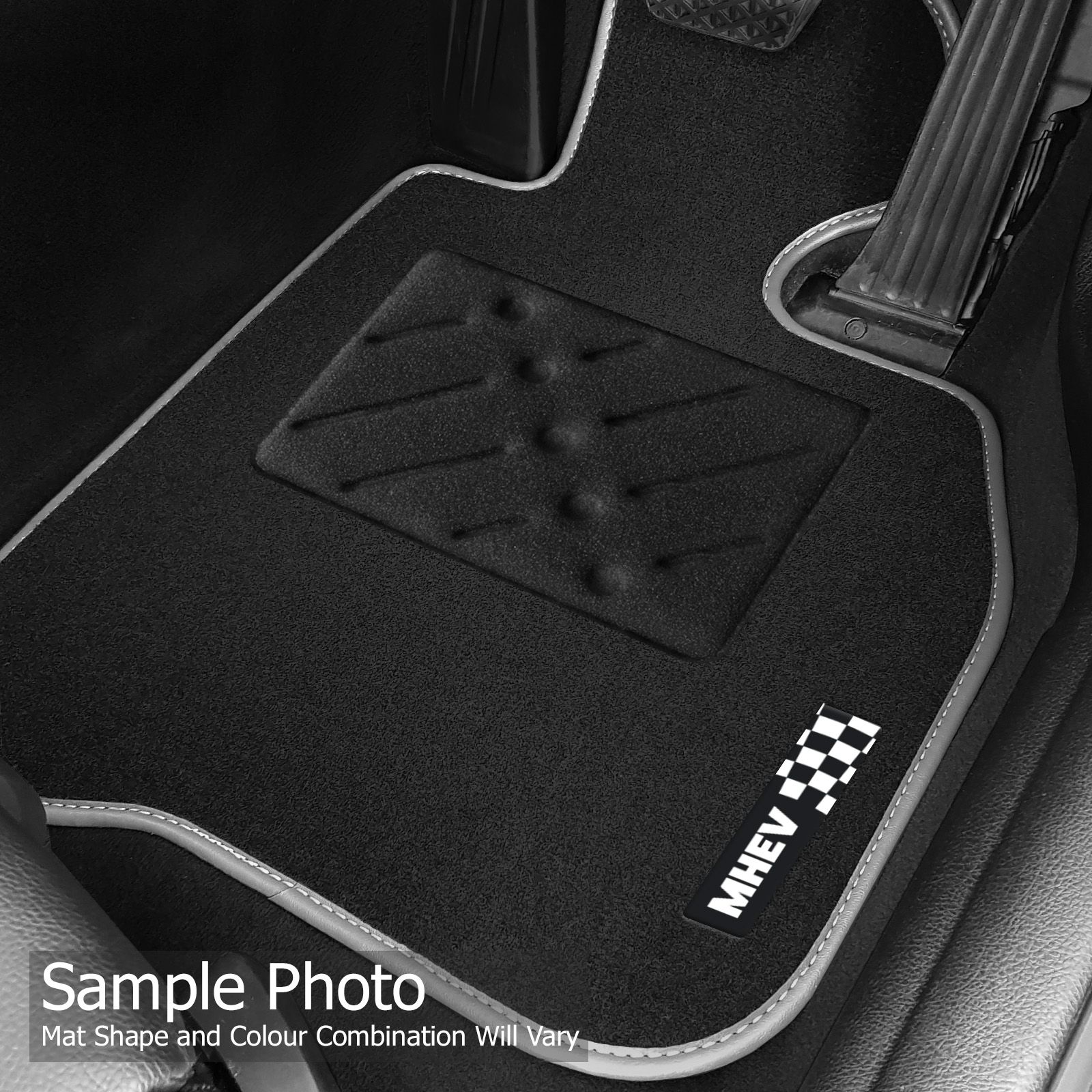 To Fit Porsche Taycan 2020+ Tailored Black Car Mats + MHEV Badge eBay