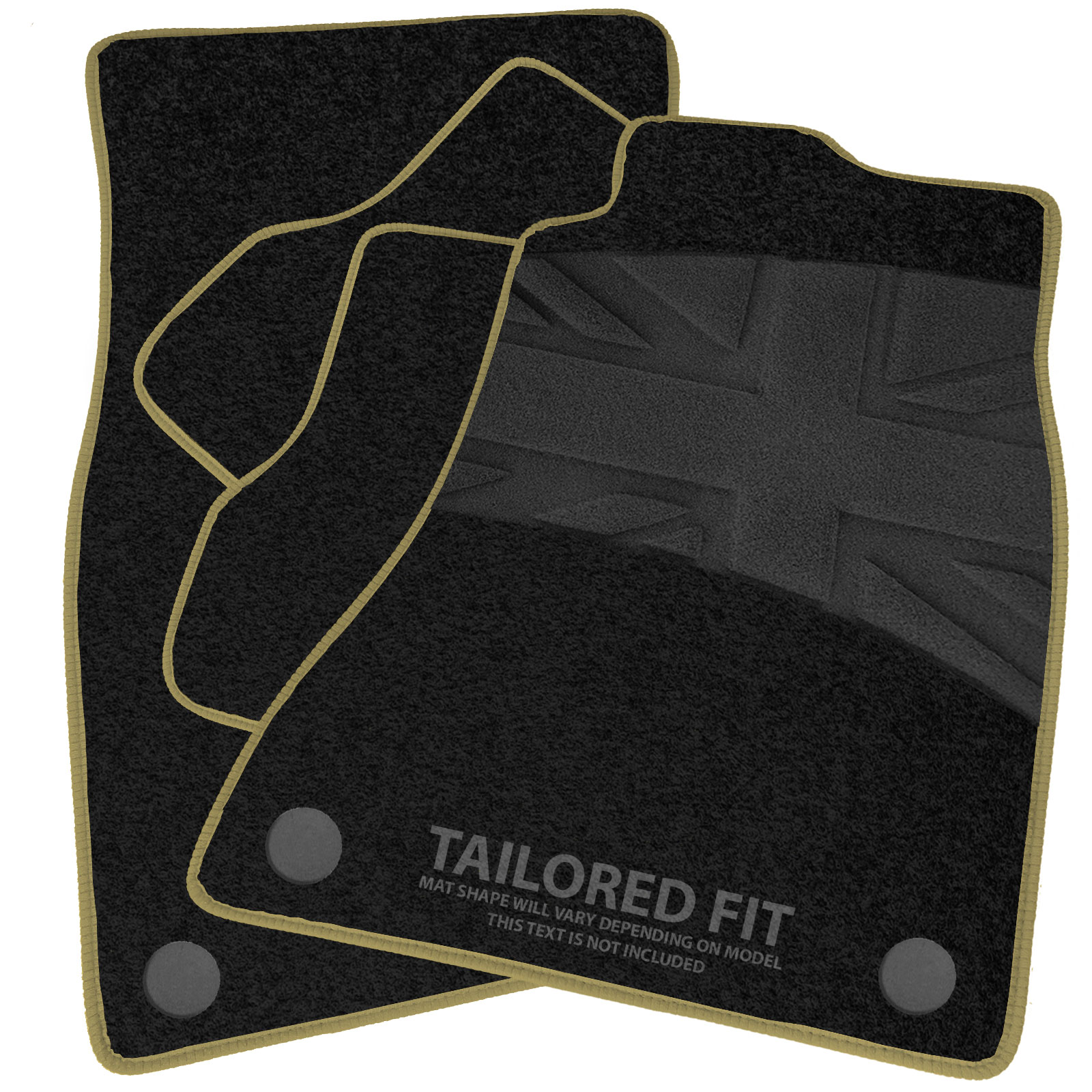 Custom Fit Floor Mats For Hyundai I30 HTB/CW 2007-2012 - 4-Piece Black Set With Logo 6 thumbnail image