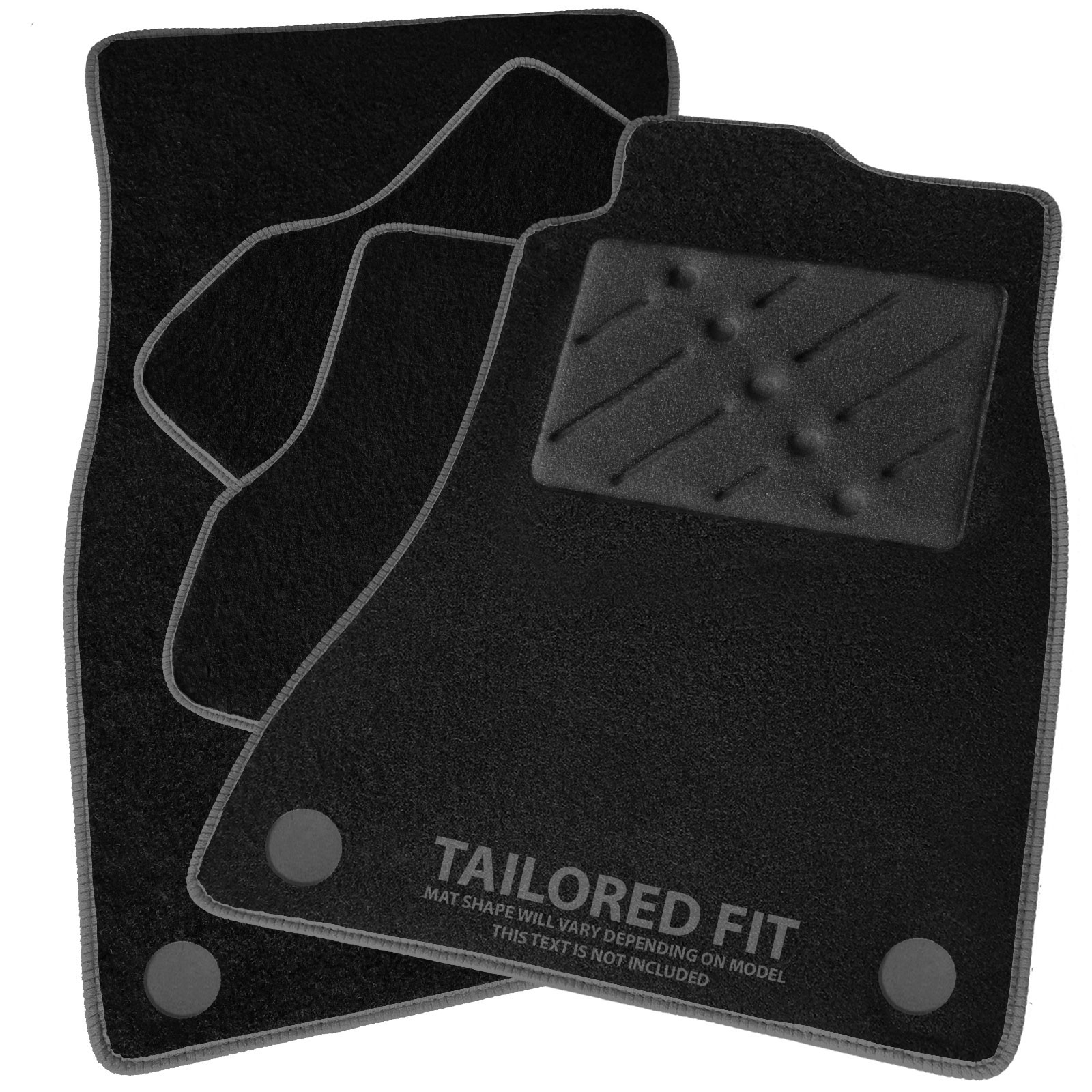 To fit Ford Focus MK2 2005-2011 Black Tailored Car Mats [BRWE]