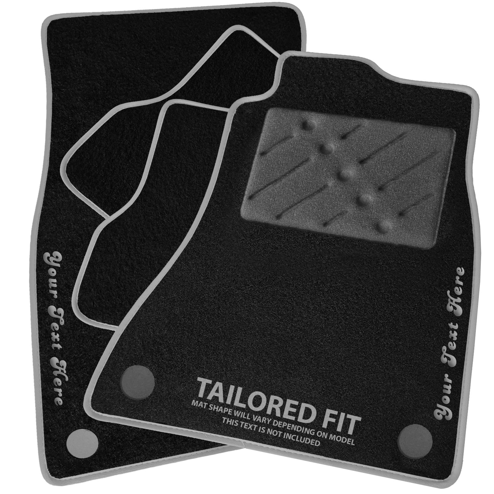 Custom Tailored Carpet Floor Mats For Renault Clio MK3 2009-2013 - 4pc Set With Logos