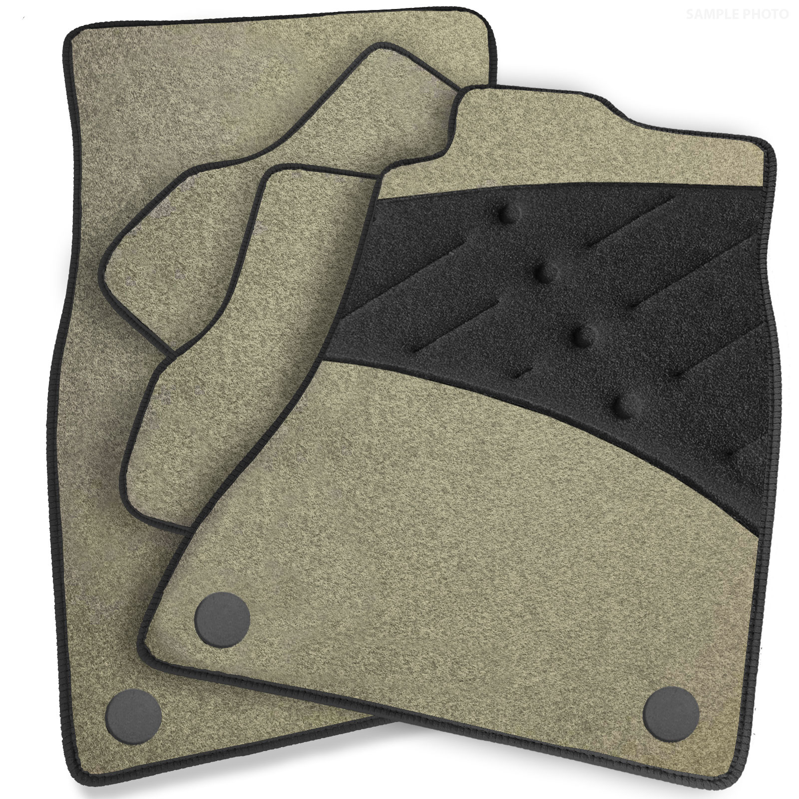 thumbnail image 2 of Tailored Carpet Floor Mats For Ford Transit Custom Crew Cab 2015-2018 Single Door – Black, 2 Pieces 2 of 3