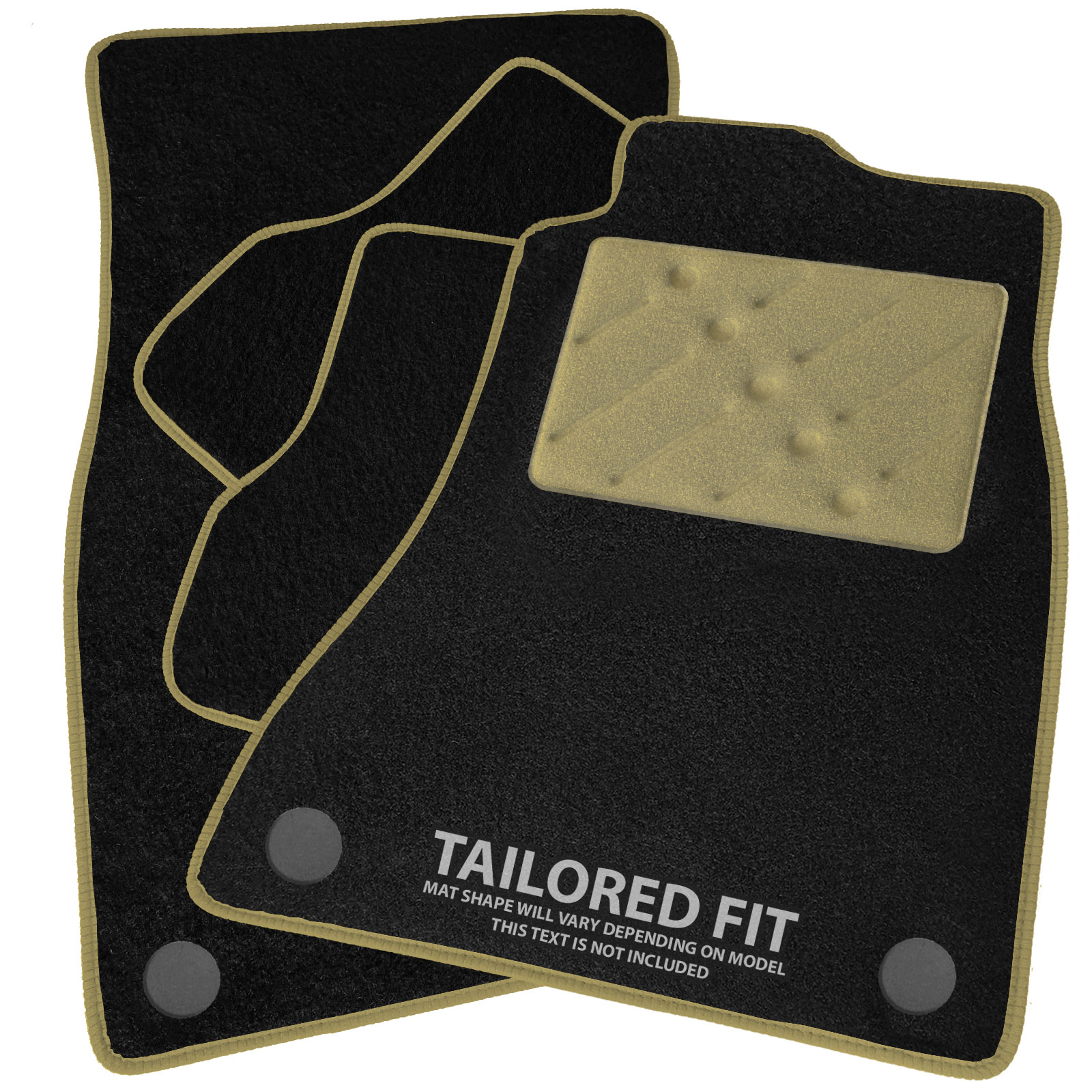 TO FIT FORD Transit Custom Crew Cab [Double Door] Car Mats 2013+ & Heel
